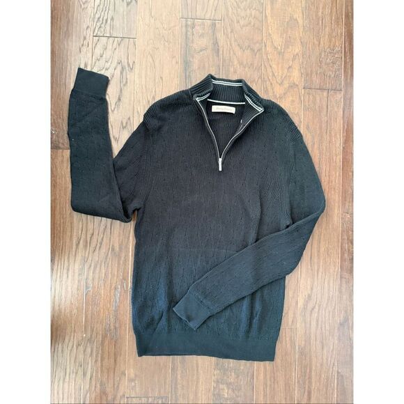 Tommy Bahama Other - Tommy Bahama Basket-Weave Cotton Quarter Zip Pullover XL